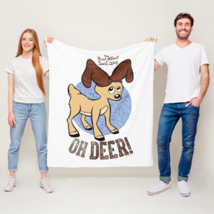 THE YEAR WITHOUT A SANTA CLAUS™ Vixen "Oh Deer" Fleece Blanket