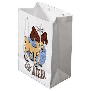 THE YEAR WITHOUT A SANTA CLAUS™   Vixen "Oh Deer" Medium Gift Bag