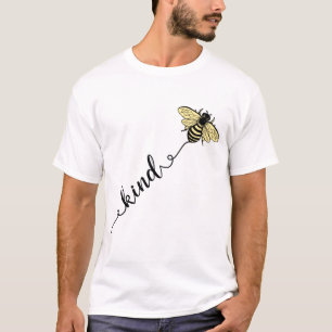The yellow bee  'bee kind' Graphic design T-Shirt
