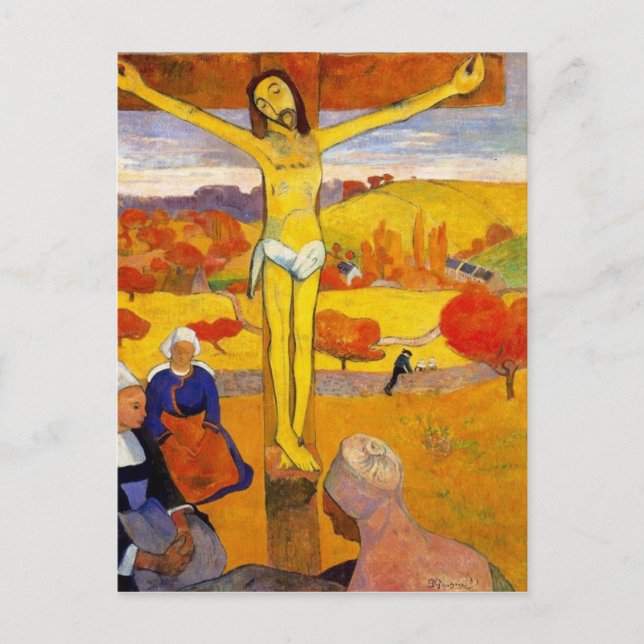 The Yellow Christ by Paul Gauguin Postcard (Front)