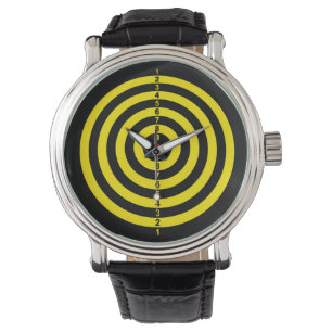The Yellow Dart Board Watch