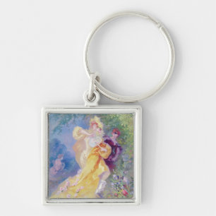 The Yellow Domino, design for a tapestry Key Ring