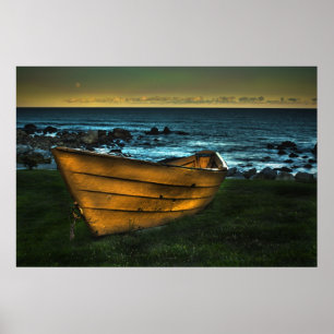 The Yellow Dory Of White Point canvas Print