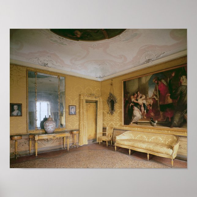 The Yellow Drawing Room, Ca' Rezzonico Poster (Front)