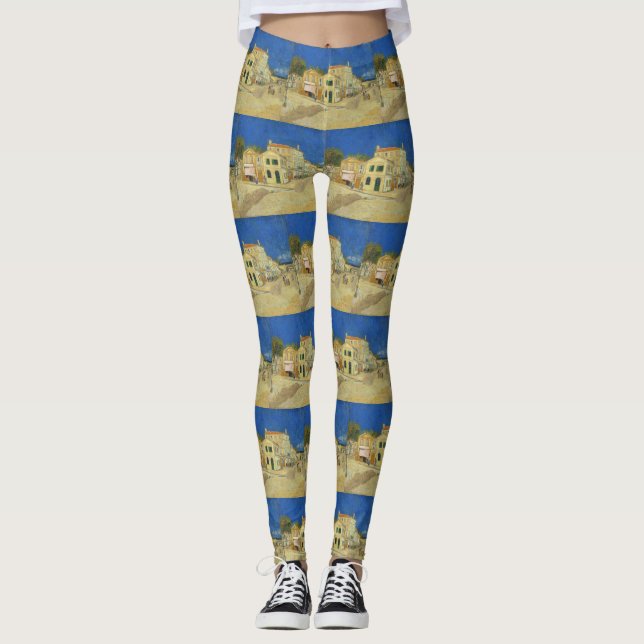 The Yellow House(The Street) by Vincent van Gogh Leggings (Front)