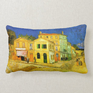 The Yellow House Van Gogh Fine Art Lumbar Cushion