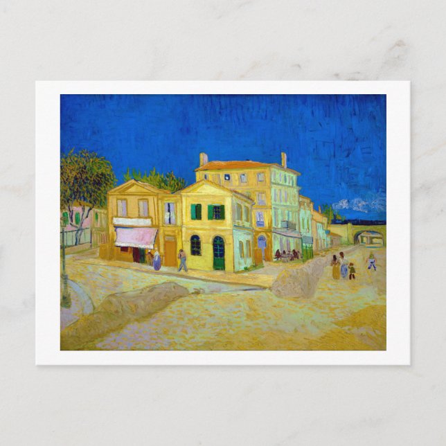 The Yellow House, Van Gogh Postcard (Front)