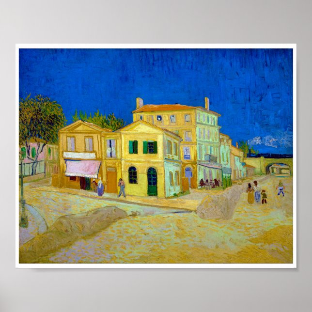 The Yellow House, Van Gogh Poster (Front)