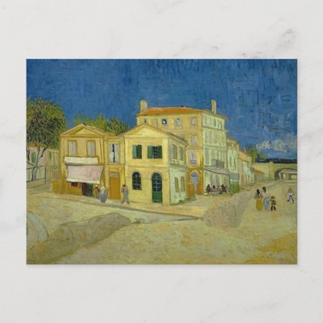 The Yellow House Vincent van Gogh  Postcard (Front)