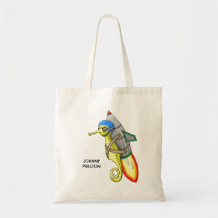 The Yellow Seahorse Jetpack Tour Tote Bag
