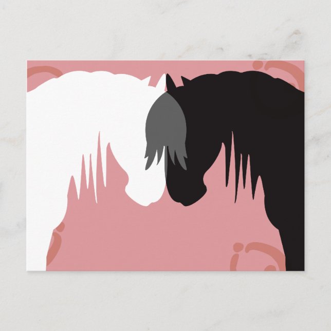 The Yin & Yang Horses Postcards (Front)