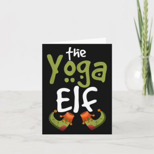 The Yoga Elf Funny Gift Christmas Xmas Party Quote Card