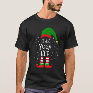 The Yoga Elf Matching Family Christmas Party Pajam T-Shirt
