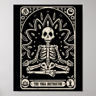 The Yoga Instructor Tarot Card Halloween Poster