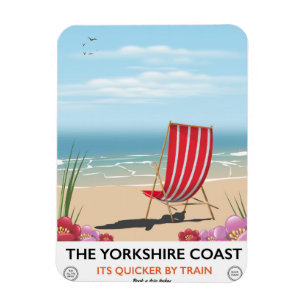 The Yorkshire coast vintage seaside poster Magnet