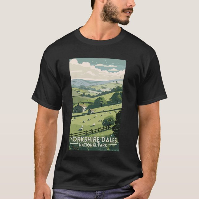 The Yorkshire Dales National Park England Malham C T-Shirt (Front)