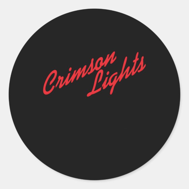 The Young And The Restless Crimson Lights Classic Round Sticker (Front)