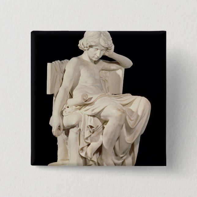 The Young Aristotle, 1870 15 Cm Square Badge (Front)