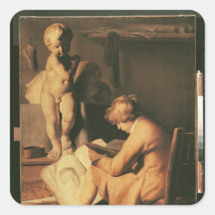 The Young Artist Square Sticker
