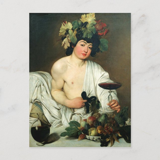 The Young Bacchus, Caravaggio Postcard (Front)