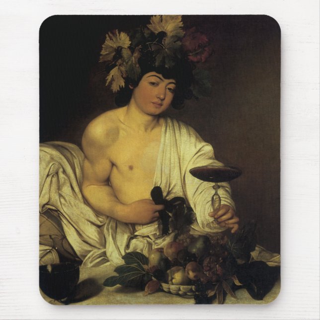 The Young Bacchus Mouse Pad (Front)