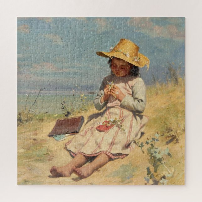 The Young Botanist (by Paul Peel) Jigsaw Puzzle (Vertical)