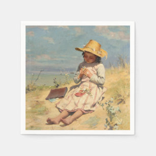 The Young Botanist (by Paul Peel) Napkin