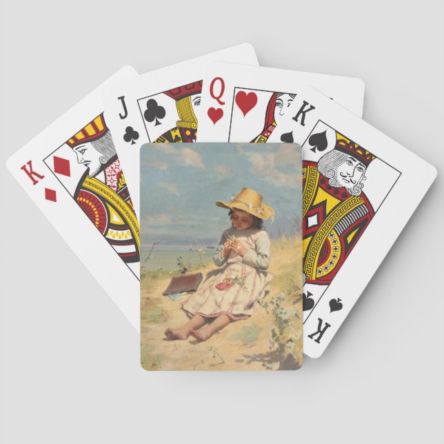 The Young Botanist (by Paul Peel) Playing Cards (Back)