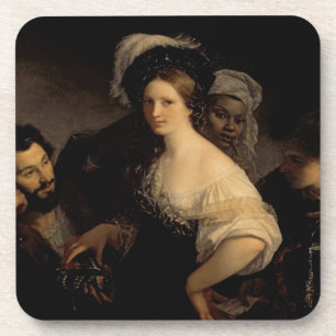 The Young Courtesan, 1821 Coaster