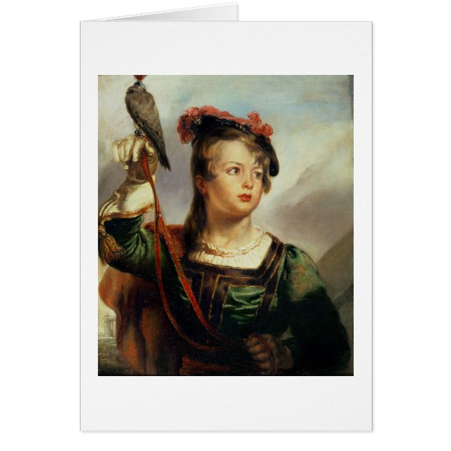 The Young Falconer, 1835 (oil on panel) (Front)