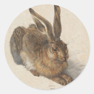 The Young Hare Classic Round Sticker