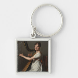 The Young Harpist 1804-1806 Key Ring