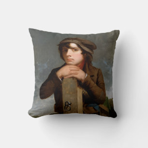 The Young Itinerant (by James Henry Beard) Cushion