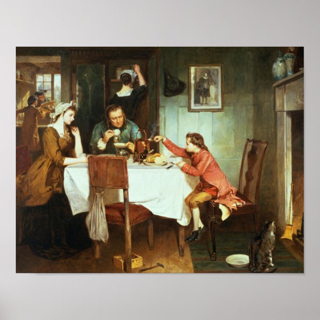 The Young James Watt Playing with Steam Poster (Front)