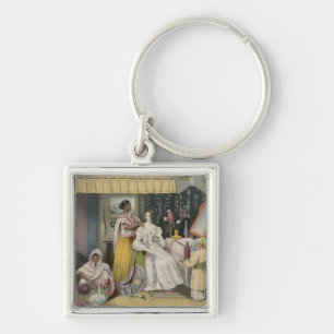 The Young Lady's Toilet, plate 2 from 'Anglo India Key Ring