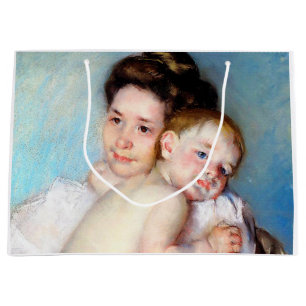 The Young Mother, Cassatt Large Gift Bag