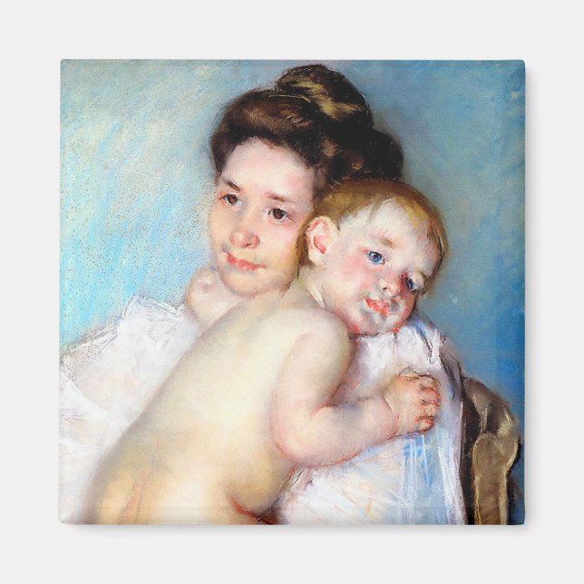 The Young Mother, Cassatt Magnet (Front)