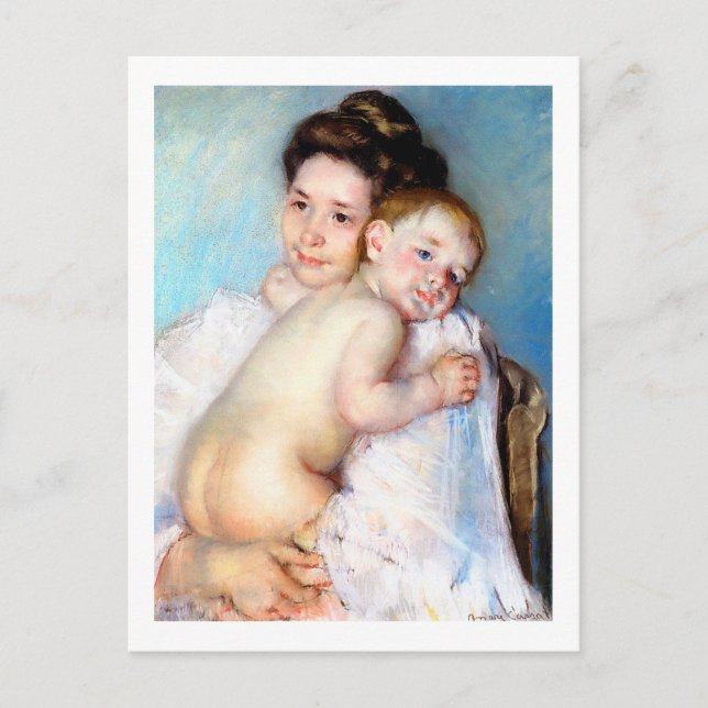 The Young Mother, Cassatt Postcard (Front)