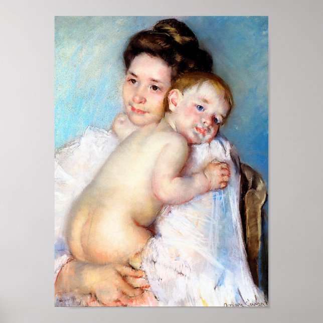The Young Mother, Cassatt Poster (Front)