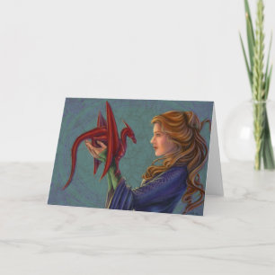The Young Red Dragon Card