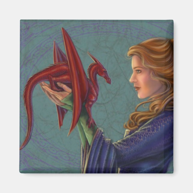 The Young Red Dragon Magnet (Front)