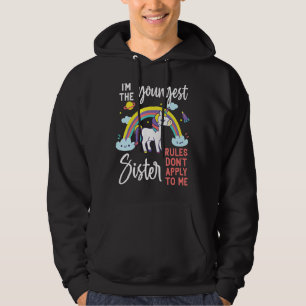 The Youngest Sister Rules Don't Apply To Me Funny Hoodie