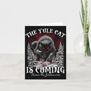 The Yule Cat Is Coming  Card
