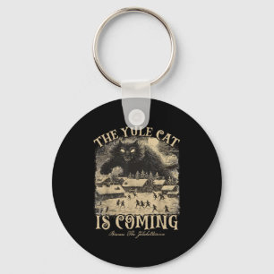 The Yule Cat Is Coming Icelandic Christmas Cat Mom Key Ring
