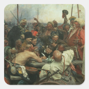 The Zaporozhye Cossacks Square Sticker