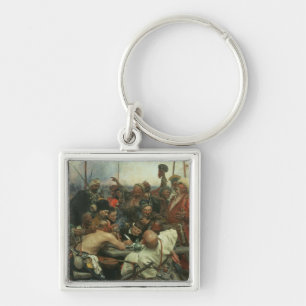 The Zaporozhye Cossacks writing a letter Key Ring