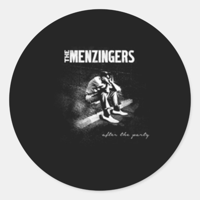 The Zingers Sad Guy Official Merchandise Classic Round Sticker (Front)