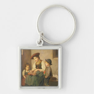 The Zither Player Key Ring