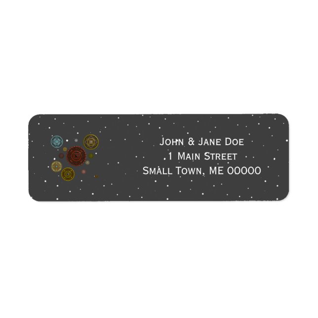 The Zodiac Address Label Return Address Label (Front)