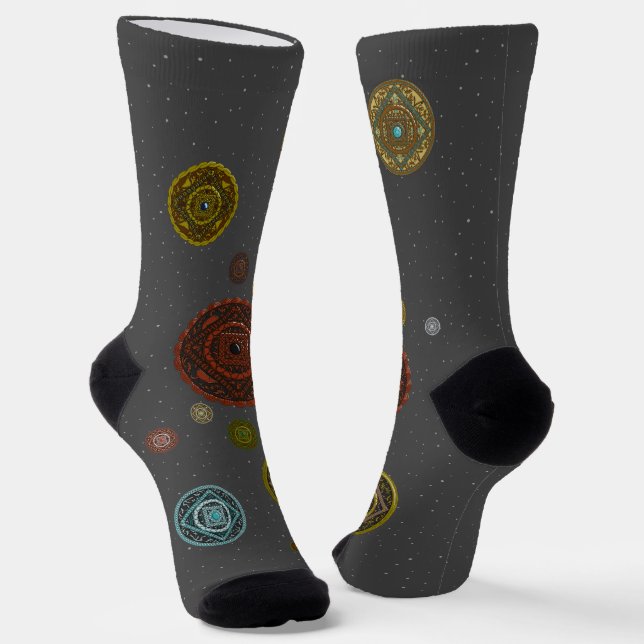 The Zodiac Mandalas Socks (Angled)